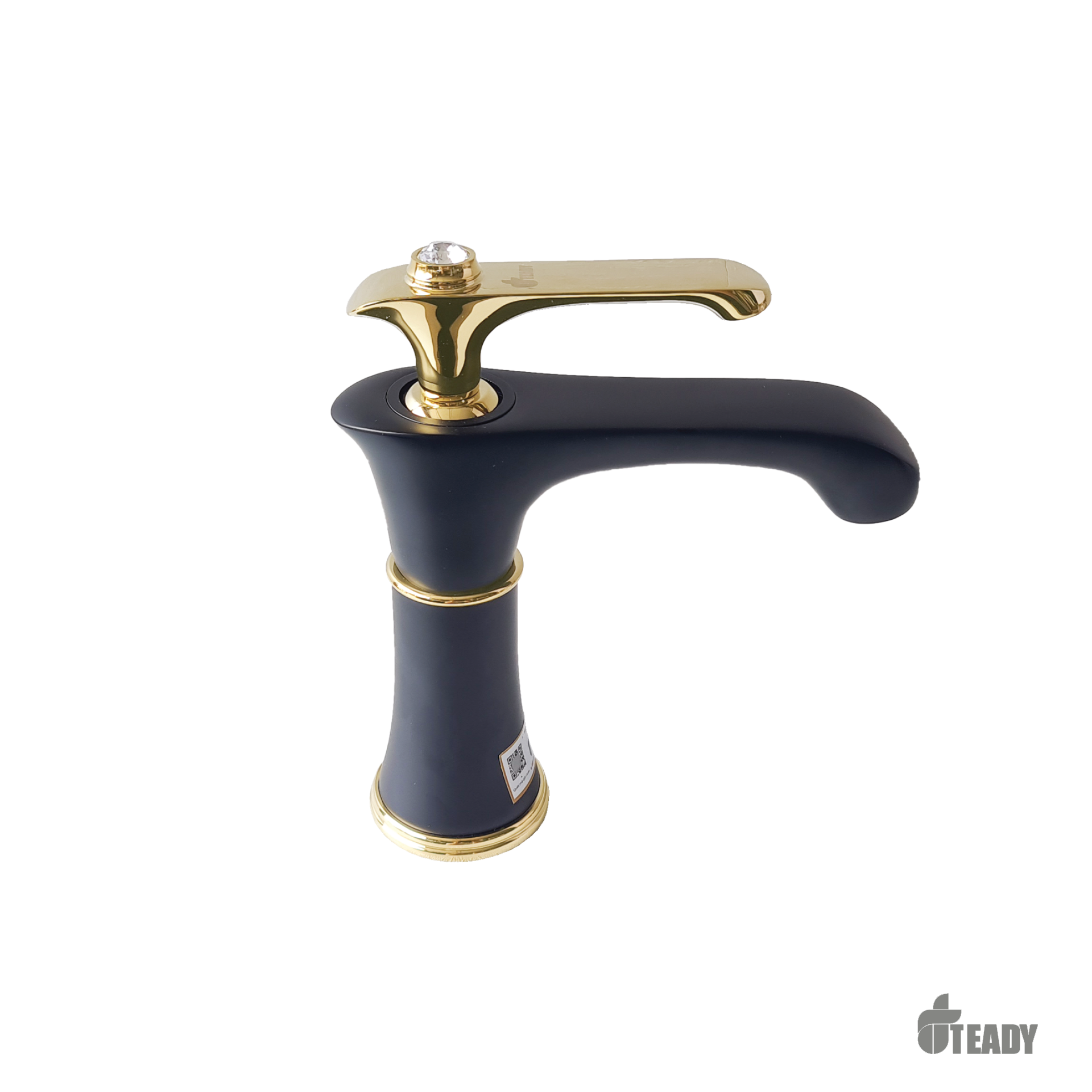 Vòi Lavabo V3002A đồng mạ tĩnh điện chân không đính đá