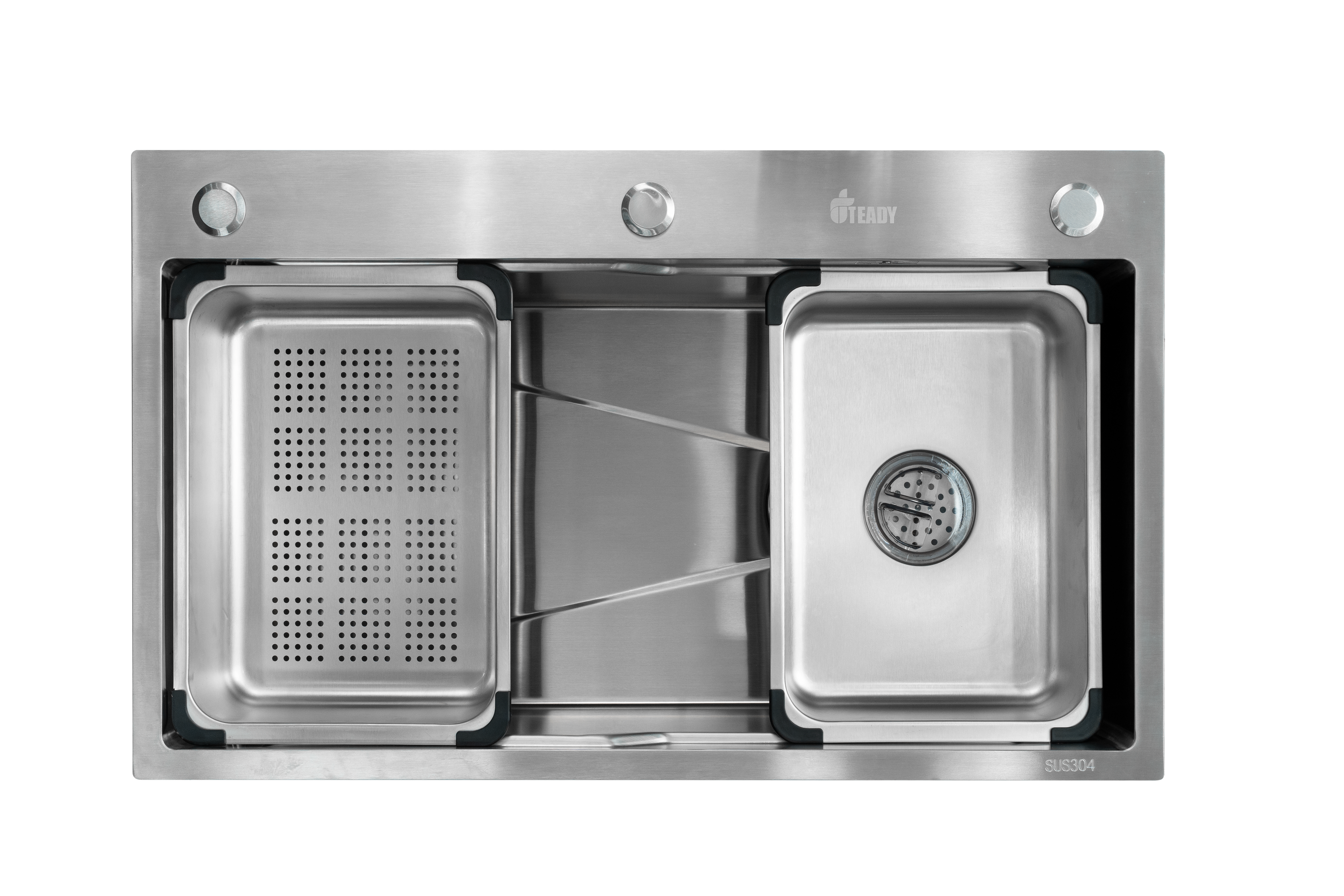 CHẬU RỬA BÁT MỘT HỐ TEADY CRB-NK-7545