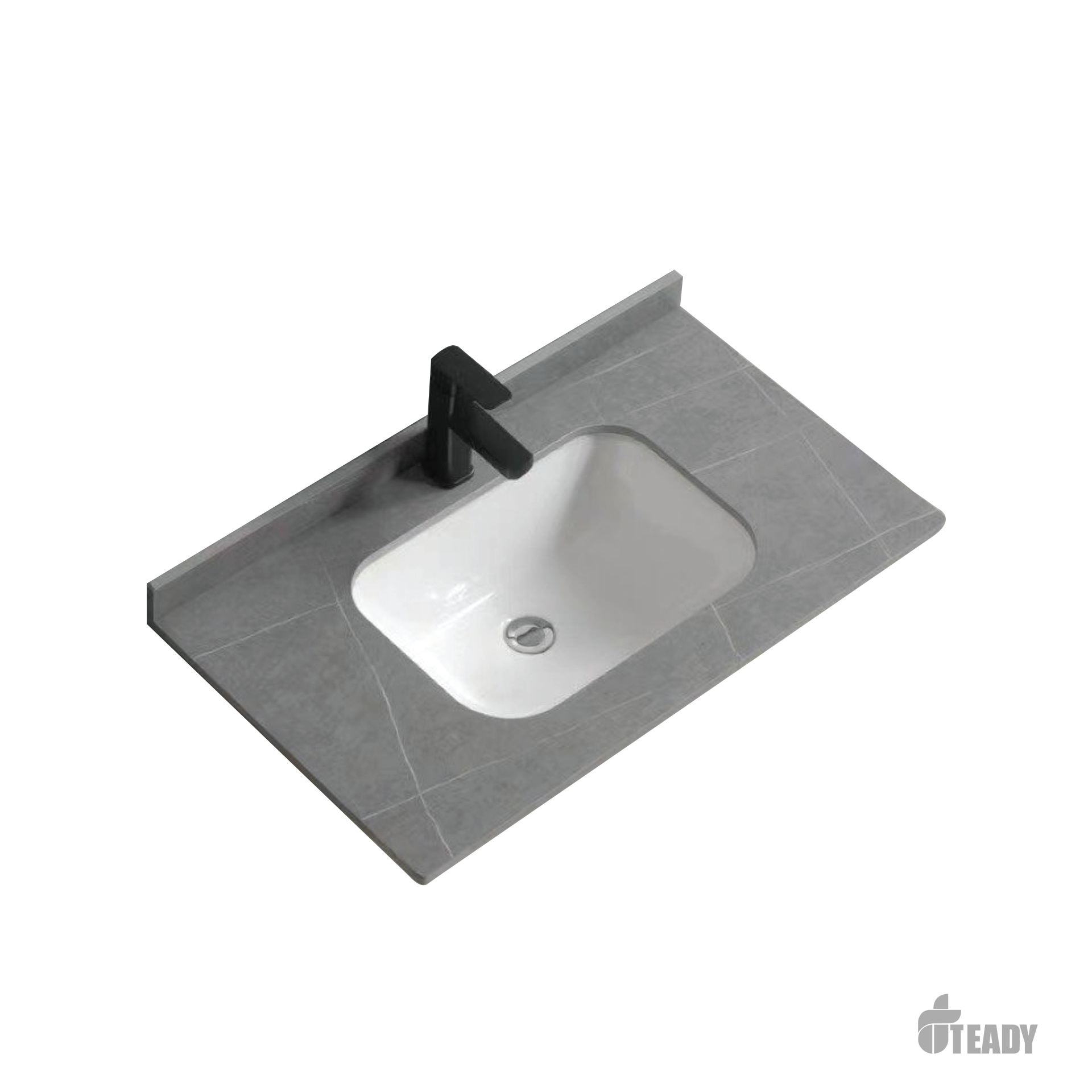 LAVABO + BÀN ĐÁ CHỐNG XƯỚC TRẮNG LV 8047GR